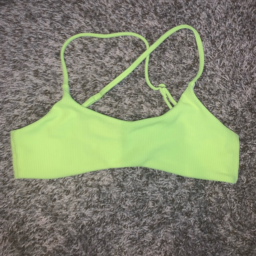 SHEIN Neon Yellow bikini top